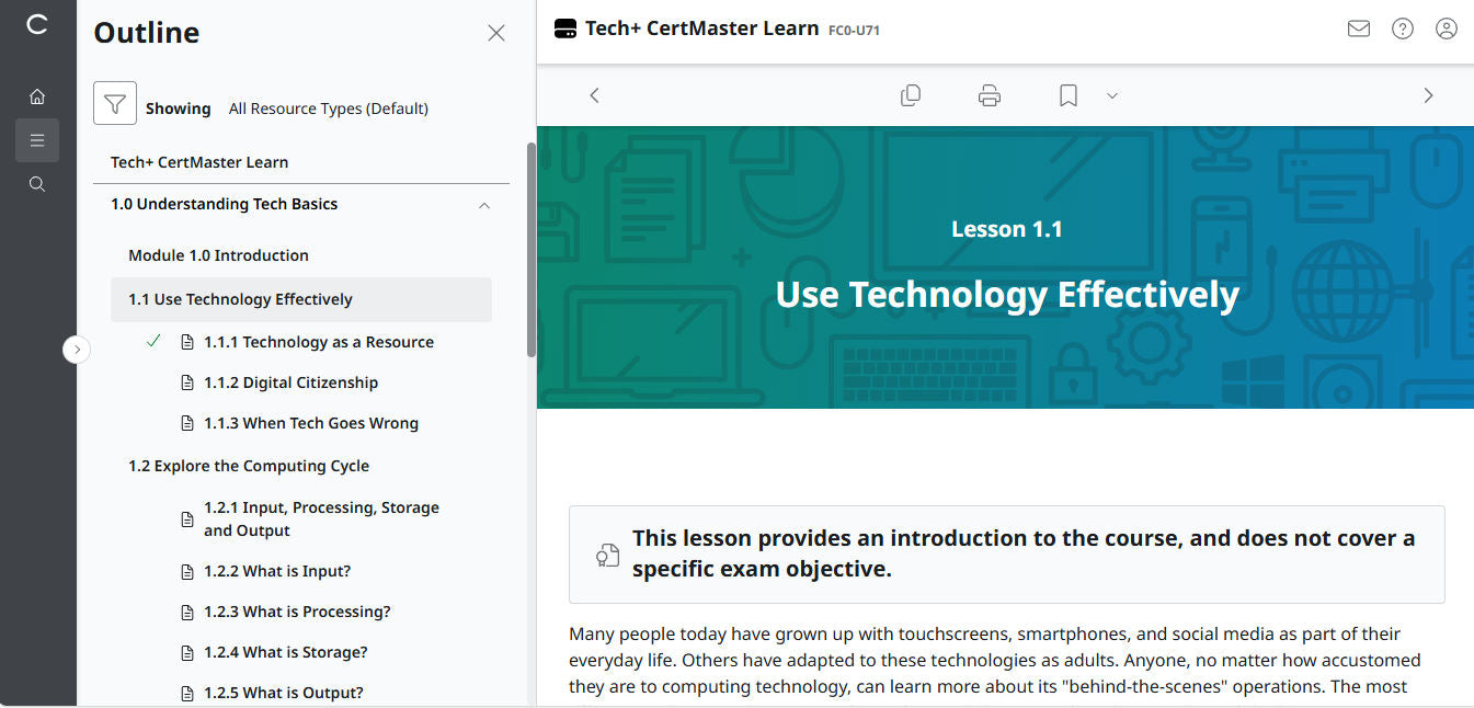 CertMaster Learn – Tech+ (V6) – (New Account ) 2-Month Access