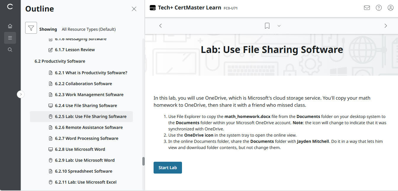 CertMaster Learn – Tech+ (V6) – (New Account ) 2-Month Access