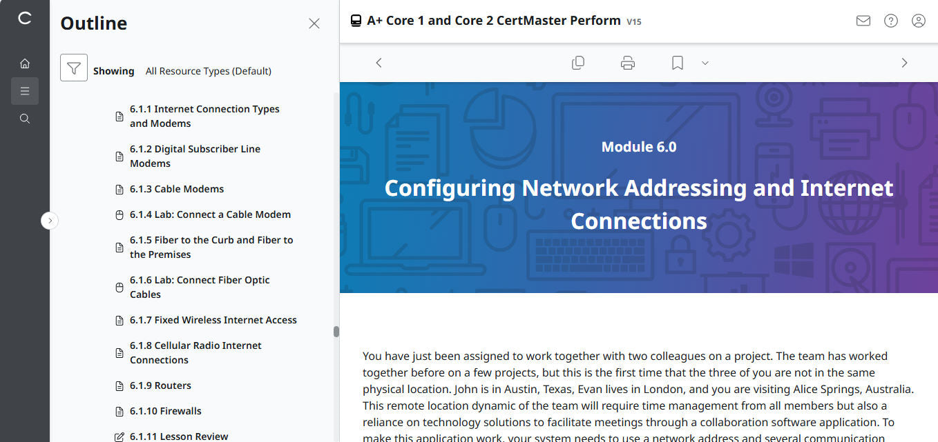 🛒特別オファー - CompTIA A+ Core 1 &amp; 2 CertMaster Perform (V15) (4ヶ月アクセス)