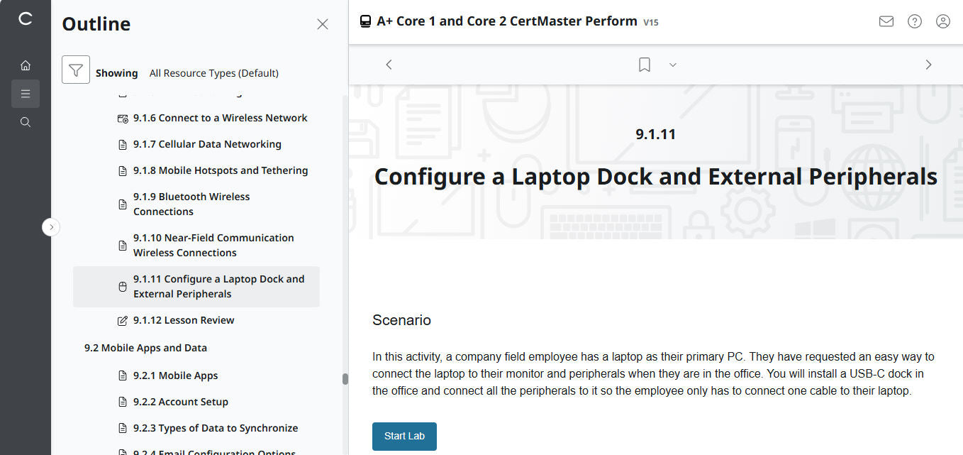 🛒特別オファー - CompTIA A+ Core 1 &amp; 2 CertMaster Perform (V15) (4ヶ月アクセス)