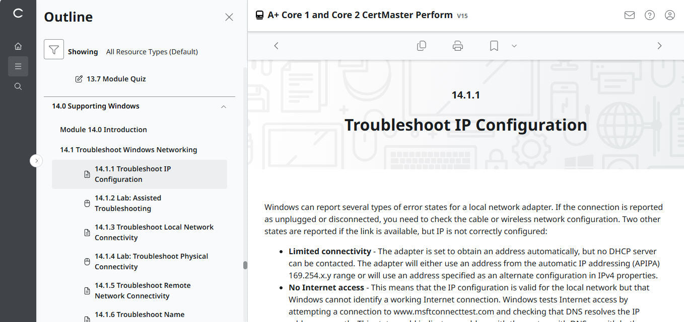 🛒特別オファー - CompTIA A+ Core 1 &amp; 2 CertMaster Perform (V15) (4ヶ月アクセス)