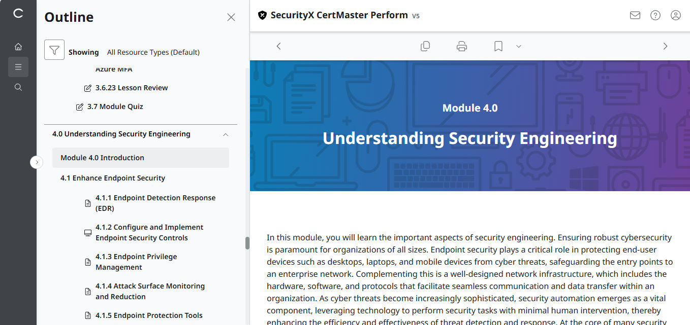 CertMaster Perform for CompTIA  SecurityX CASP+ CAS-005 - 3 Months Access